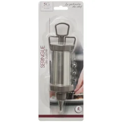 secret d'gourmet Moldes Y Otros Utensilios De Cocina>Jeringa De Pastelería Inox. +3 Boquillas
