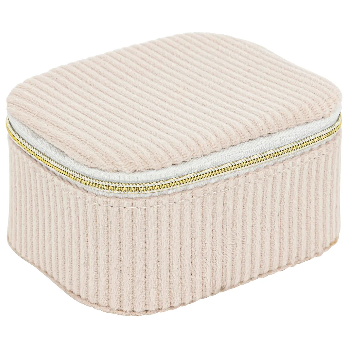 atmosphera Accesorios|Estilo Contemporaneo>Joyero Enya De Terciopelo Beige