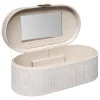 atmosphera Accesorios|Estilo Contemporaneo>Joyero Enya De Terciopelo Beige
