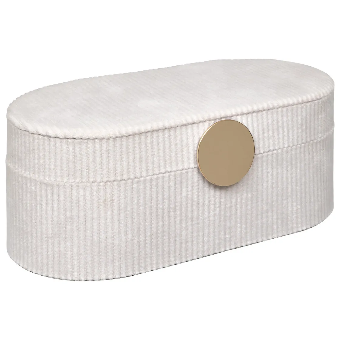 atmosphera Accesorios|Estilo Contemporaneo>Joyero Enya De Terciopelo Beige