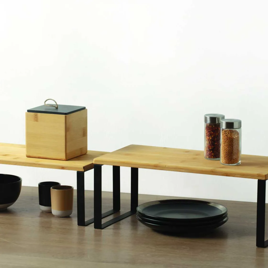 5five Encimera Y Lavavajillas>Juego 2 estantes cocina para encimera 40x19.4x15