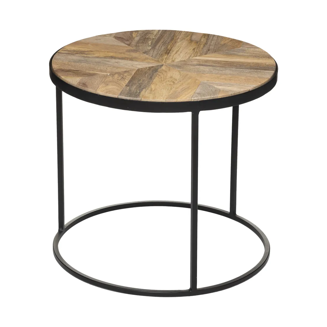 atmosphera Mesas Bajas Y Auxiliares|Estilo Industrial>Juego 2 Mesas Auxiliares De Madera 51Cm