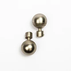 Varillas Y Accesorios>Juego 2 Remates Bola D20 Plateado