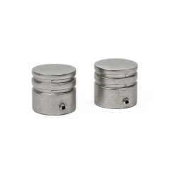 atmosphera Varillas Y Accesorios>Juego 2 Remates D20 Plateados