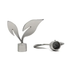 Varillas Y Accesorios>Juego 2 Remates Nature Zen D20 Plateado