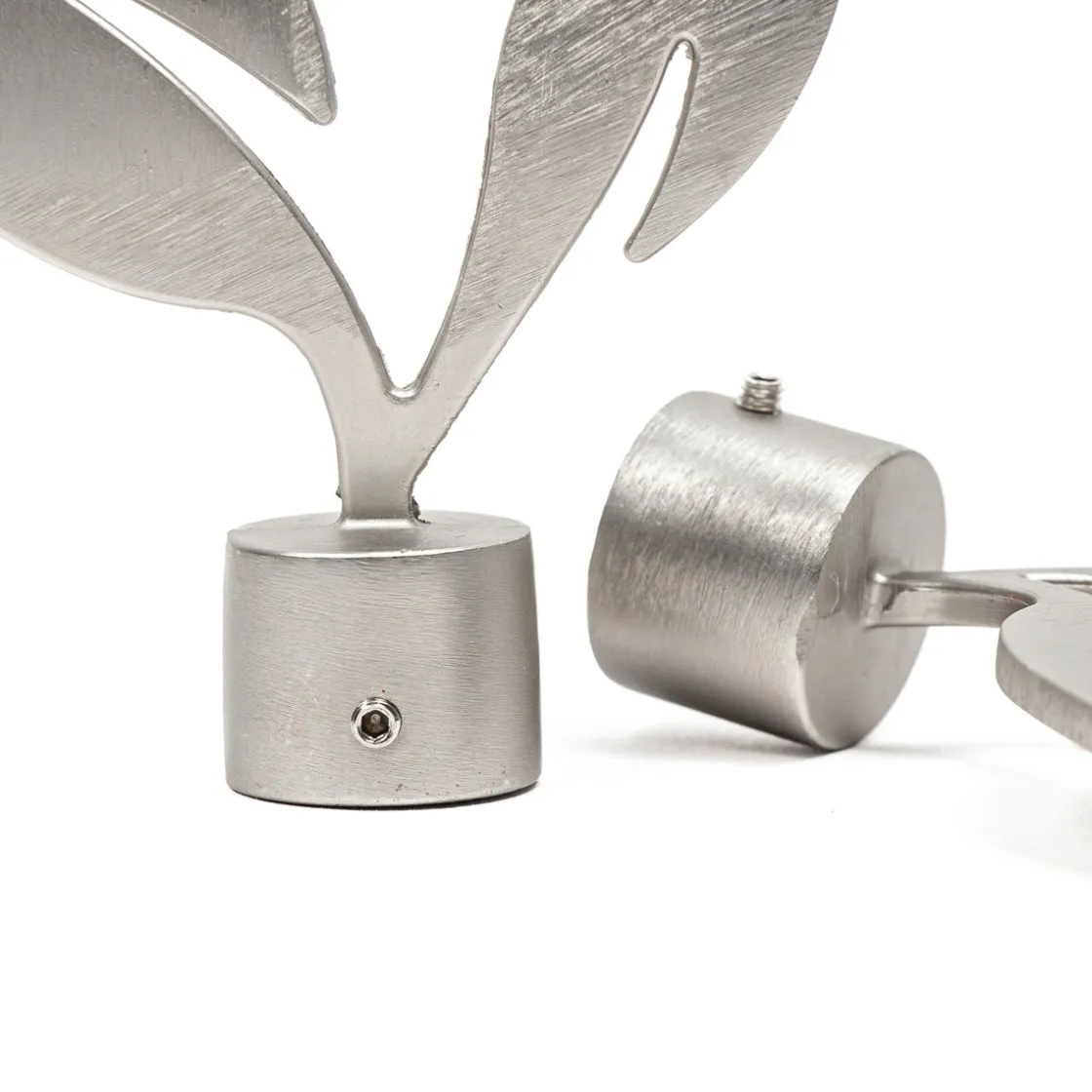 Varillas Y Accesorios>Juego 2 Remates Nature Zen D20 Plateado