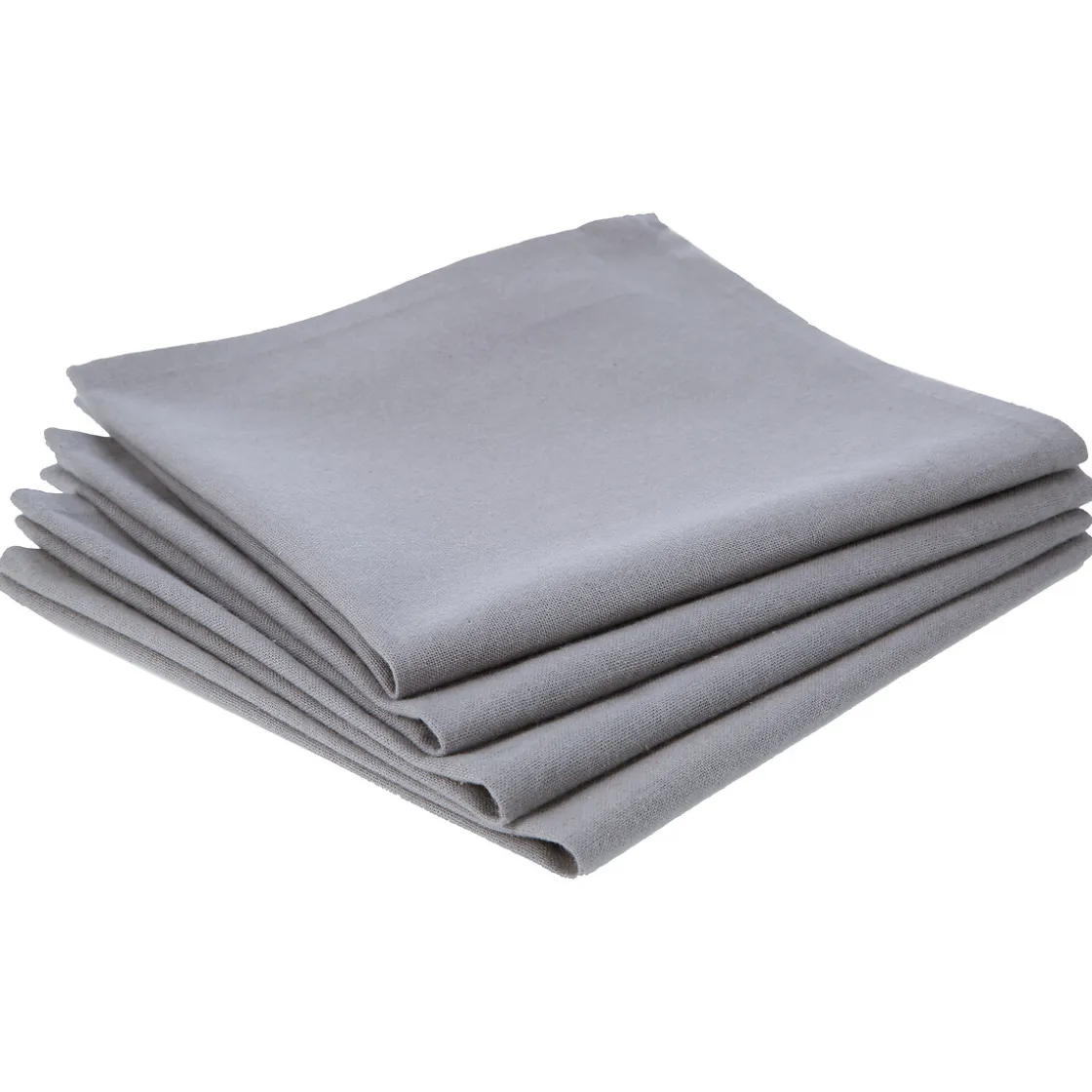 Manteles, Servilletas Y Manteles Individuales>Juego 4 Servilletas Grises De Tela 40x40Cm