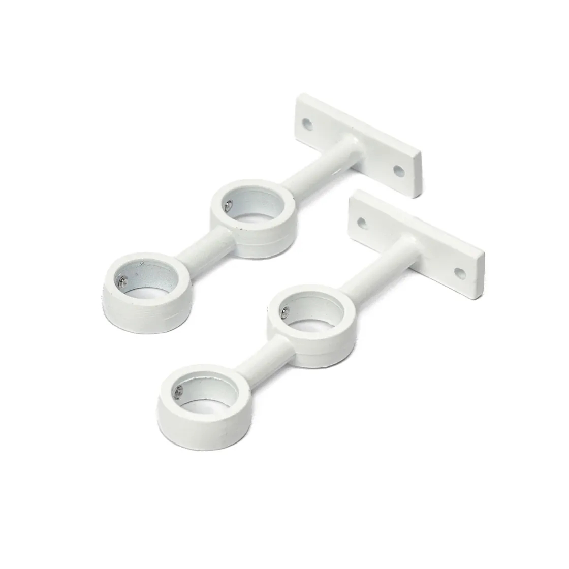Varillas Y Accesorios>Juego 2 Soportes Dobles P/Barra Cortina