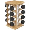 secret d'gourmet Cajas Y Frascos>Juego 16 tarros p/especias c/soporte rotativo