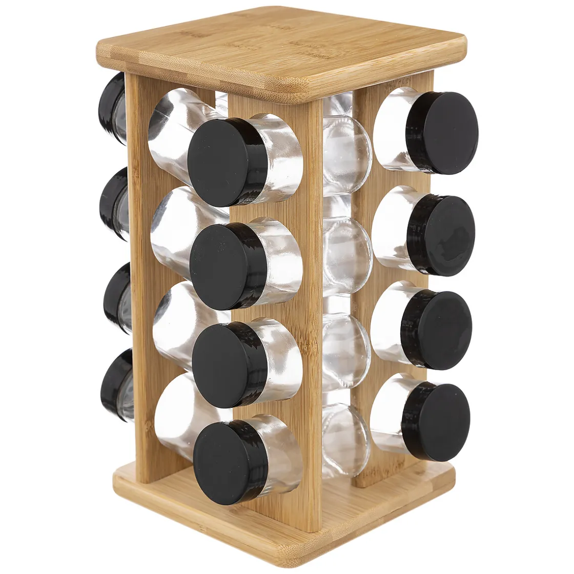 secret d'gourmet Cajas Y Frascos>Juego 16 tarros p/especias c/soporte rotativo