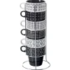 secret d'gourmet Tazas Y Tazones>Juego 6 Tazas De Cerámica Etnic 26Cl