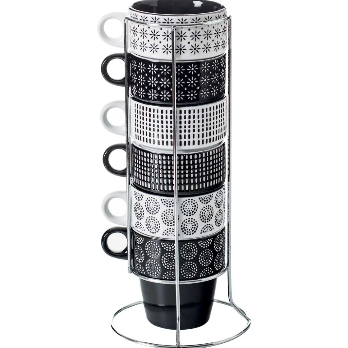 secret d'gourmet Tazas Y Tazones>Juego 6 Tazas De Cerámica Etnic 26Cl