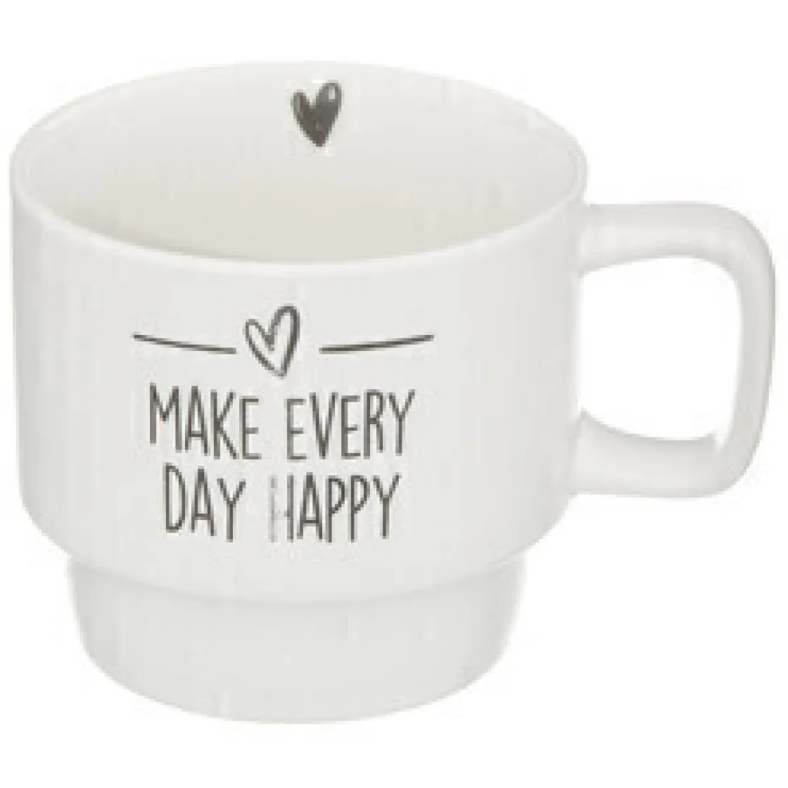 secret d'gourmet Tazas Y Tazones>Juego 4 tazas HAPPY con soporte 22cl