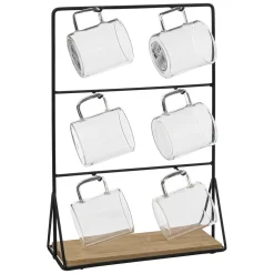Tazas Y Tazones>Juego 6 Tazas Mia Con Soporte 10Cl