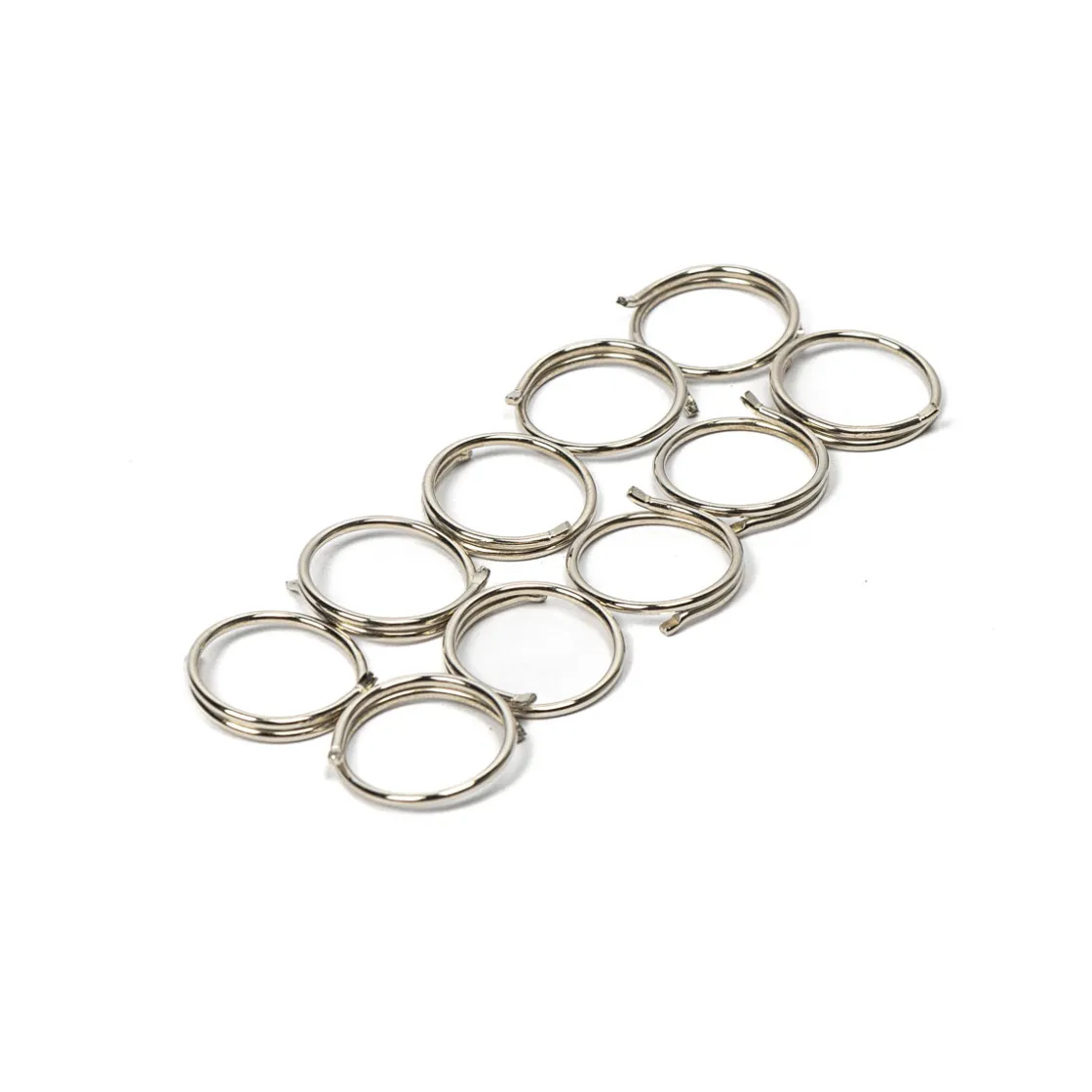 Varillas Y Accesorios>Juego De 10 Argollas Plateadas