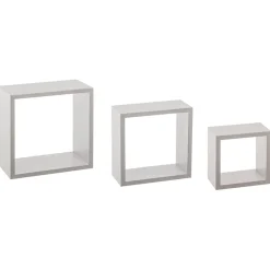 5five Armarios, Estantes Y Estanterías.>Juego De 3 Estantes Cubo Mdf 15/20/25Cm
