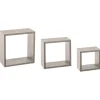5five Armarios, Estantes Y Estanterías.>Juego De 3 Estantes Cubo Mdf Roble