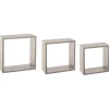 5five Armarios, Estantes Y Estanterías.>Juego De 3 Estantes Cubo Mdf Roble