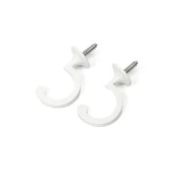 Varillas Y Accesorios>Juego De 2 Ganchos Blancos