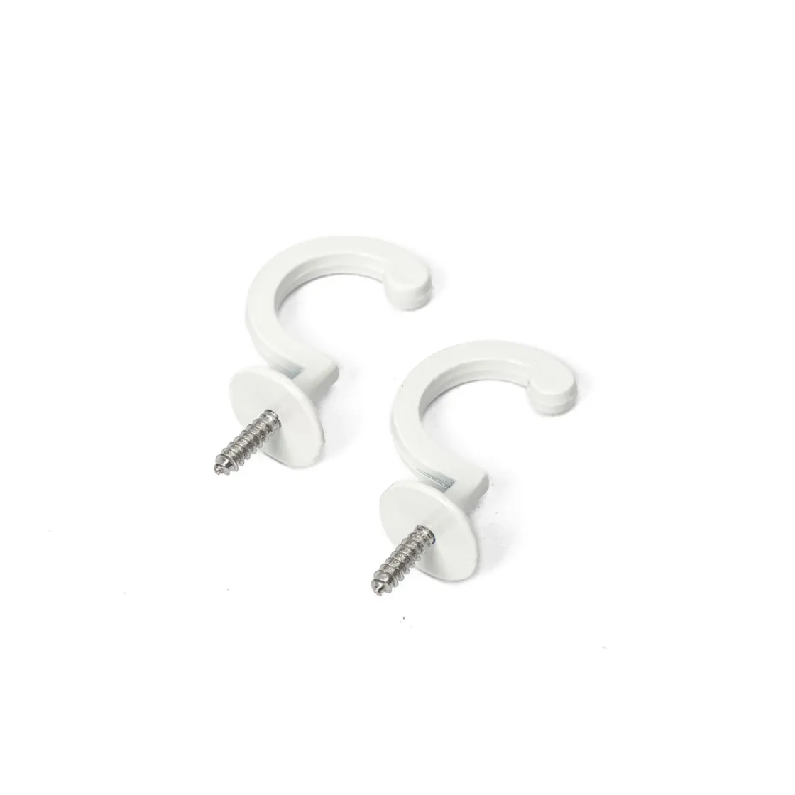 Varillas Y Accesorios>Juego De 2 Ganchos Blancos