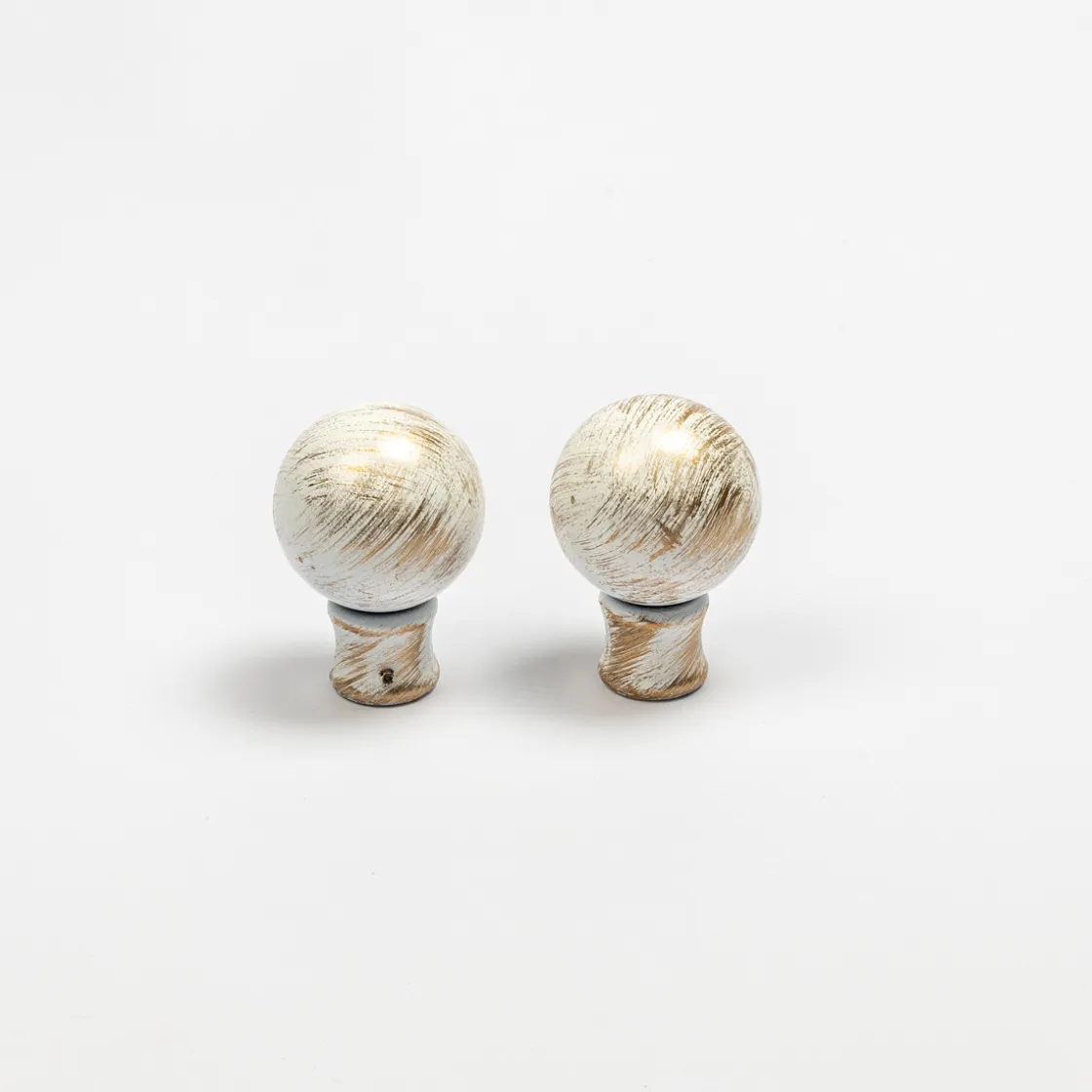 Varillas Y Accesorios>Juego De 2 Remates Boule D20 Blanco