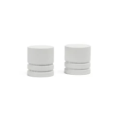 Varillas Y Accesorios>Juego De 2 Remates D28 Blanco
