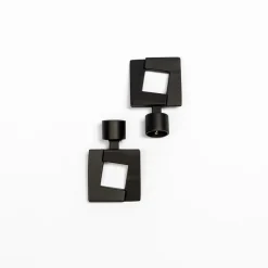 Varillas Y Accesorios>Juego De 2 Remates D20 Negro Mate