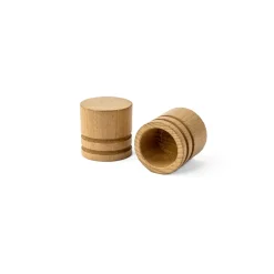 Varillas Y Accesorios>Juego De 2 Remates D28Cm Barniz Natural