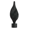 atmosphera Varillas Y Accesorios>Juego De 2 Remates D20Cm Feuille Negro