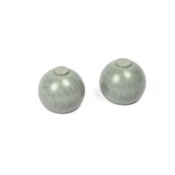 Varillas Y Accesorios>Juego De 2 Remates De Bola D28 Gris
