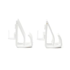 Varillas Y Accesorios>Juego De 2 Soportes Clip De Pvc Blanco