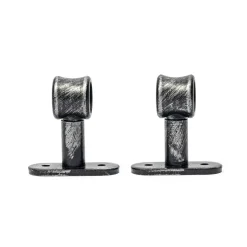 Varillas Y Accesorios>Juego De 2 Soportes D20 50Mm Negro