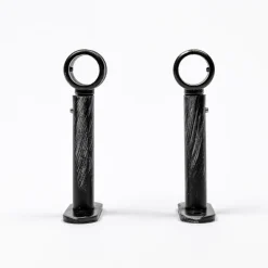 Varillas Y Accesorios>Juego De 2 Soportes D20 90Mm Negro/Plata