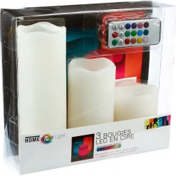 atmosphera Velas>Juego De 3 Velas Con Mando