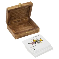 atmosphera Accesorios|Estilo Industrial>Juego De Cartas Con Caja De Madera Odile