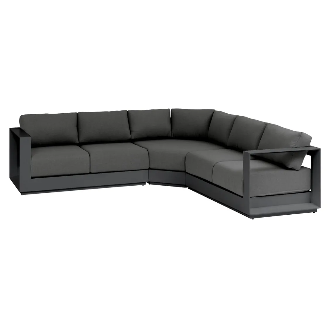 hespéride Conjuntos De Jardín>Juego de jardín esquinero ALLURE gris graphite