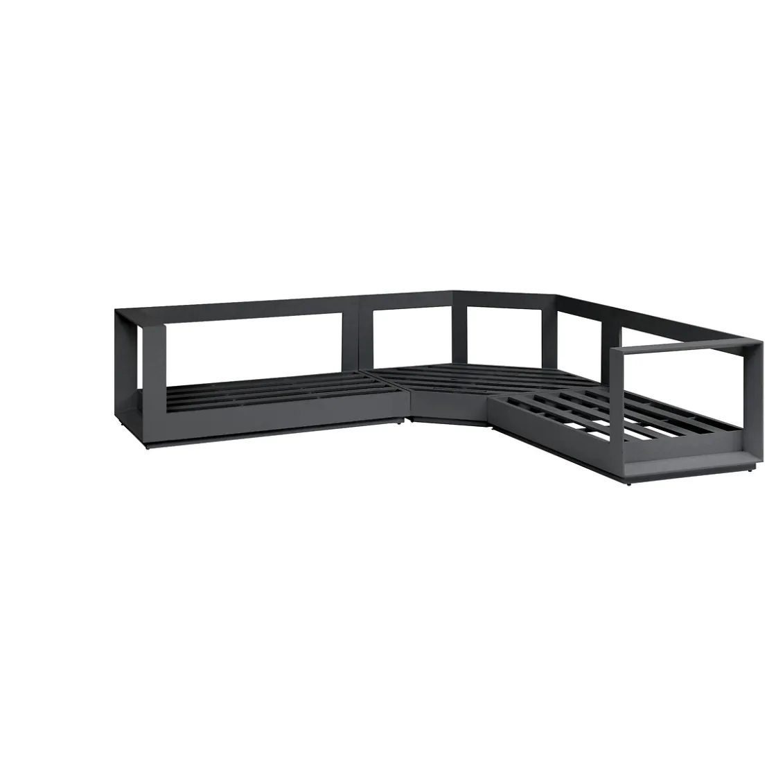hespéride Conjuntos De Jardín>Juego de jardín esquinero ALLURE gris graphite