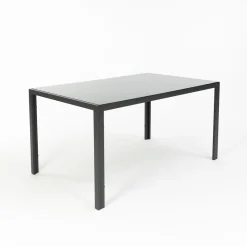hespéride Mesas De Jardín>Juego de mesa con tablero de vidrio y 4 sillas