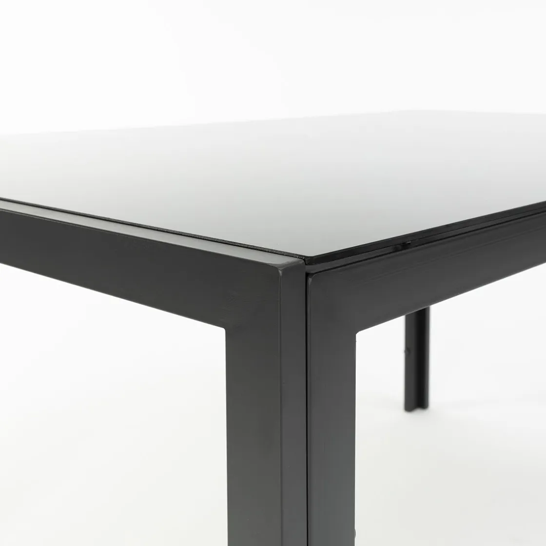 hespéride Mesas De Jardín>Juego de mesa con tablero de vidrio y 4 sillas