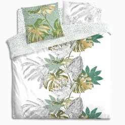 atmosphera Sábanas Y Protectores>Juego funda nórdica y 2 fundas almohadas MONSTERA