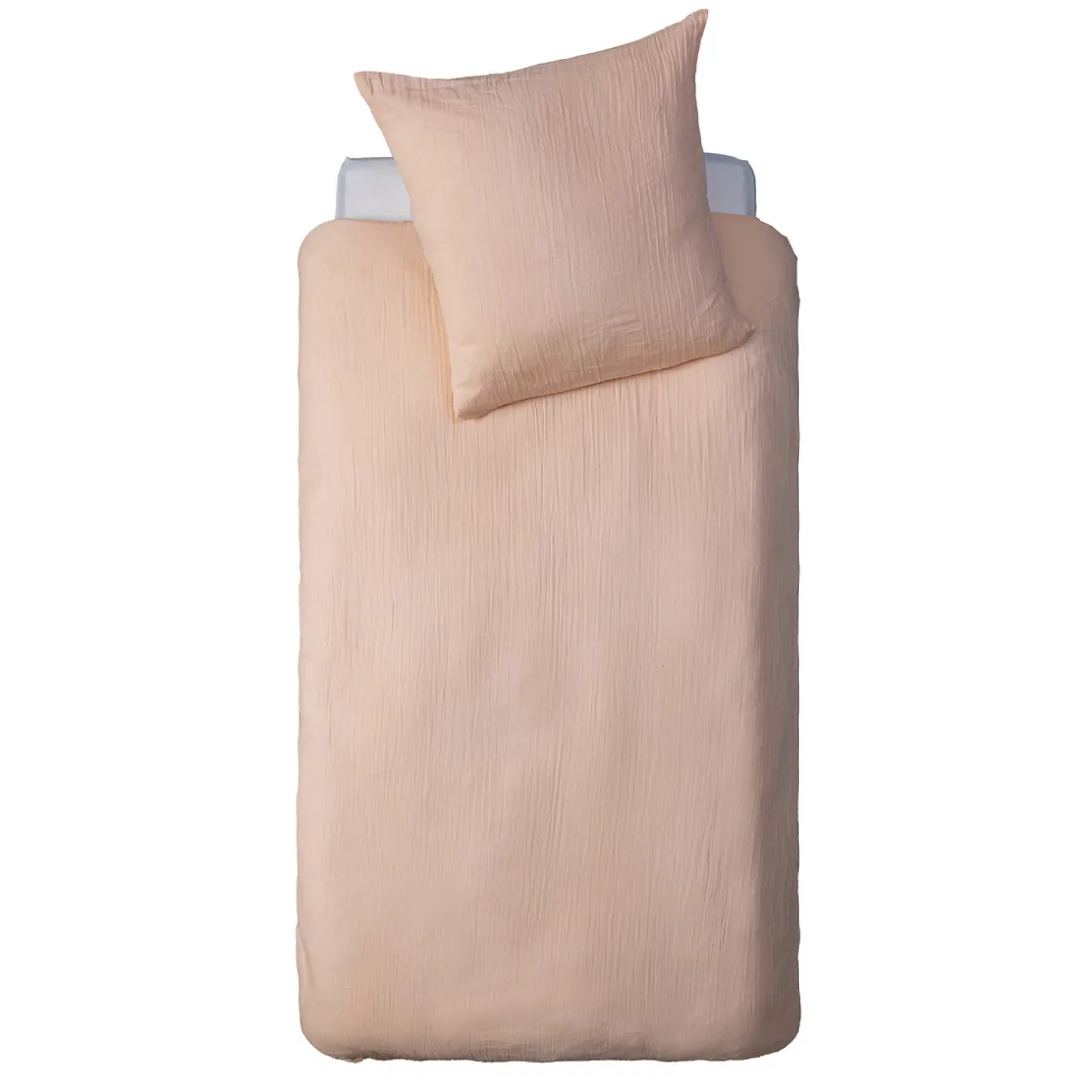 atmosphera4kids Téxtil>Juego funda nórdica y funda de cojín de gasa rosa