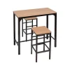 Mesas Para Comer>Juego Mesa Bar Nattes y 2 Taburetes
