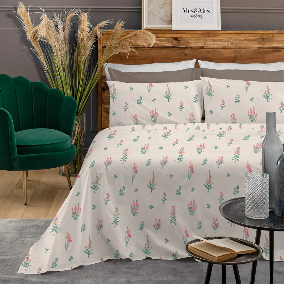 Edredones Y Colchas>Juego sábanas y 2 fundas de almohadas WILD ROMANCE
