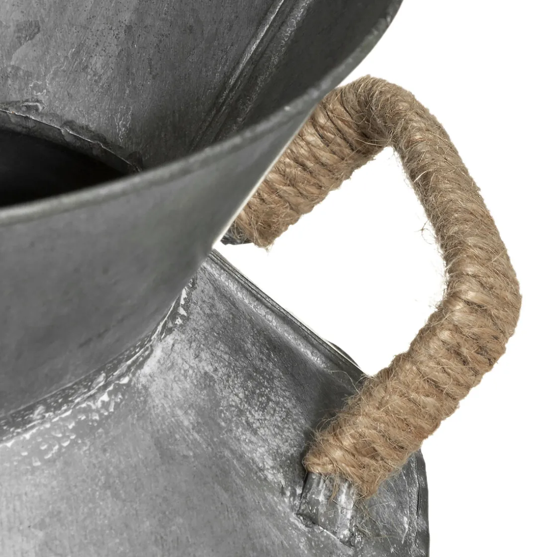 atmosphera Accesorios|Estilo Rústico>Lechera Decorativa Gris 21x37Cm