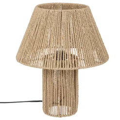 atmosphera Lámparas De Mesa>Lámpara De Mesa Adria Beige De Cuerda