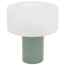 atmosphera Lámparas De Mesa>Lámpara de mesa ASTI verde 36cm