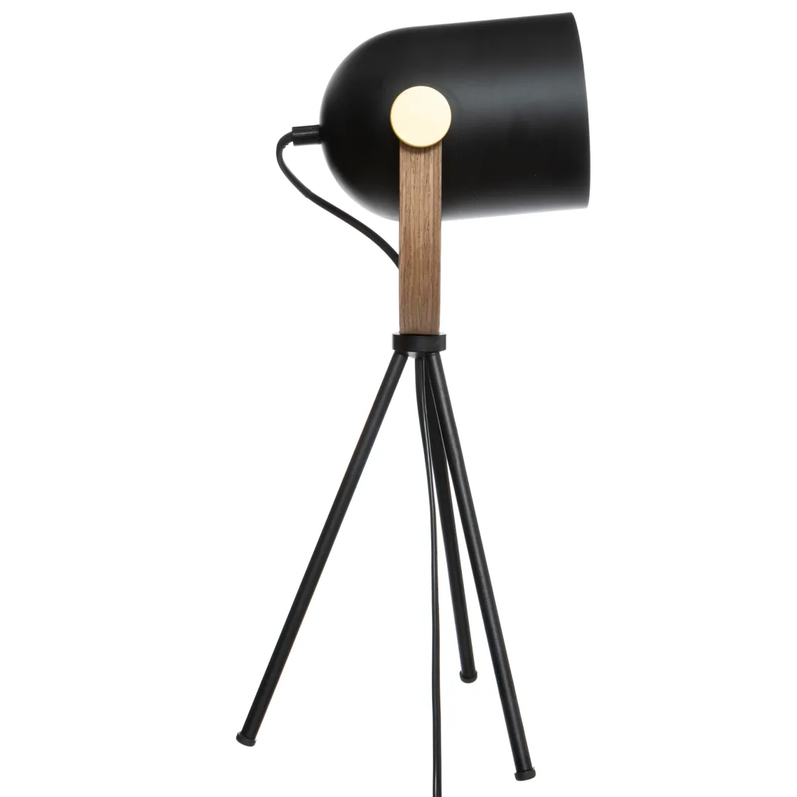 atmosphera Lámparas De Mesa|Estilo Industrial>Lámpara de mesa BIL negra de metal con trípode