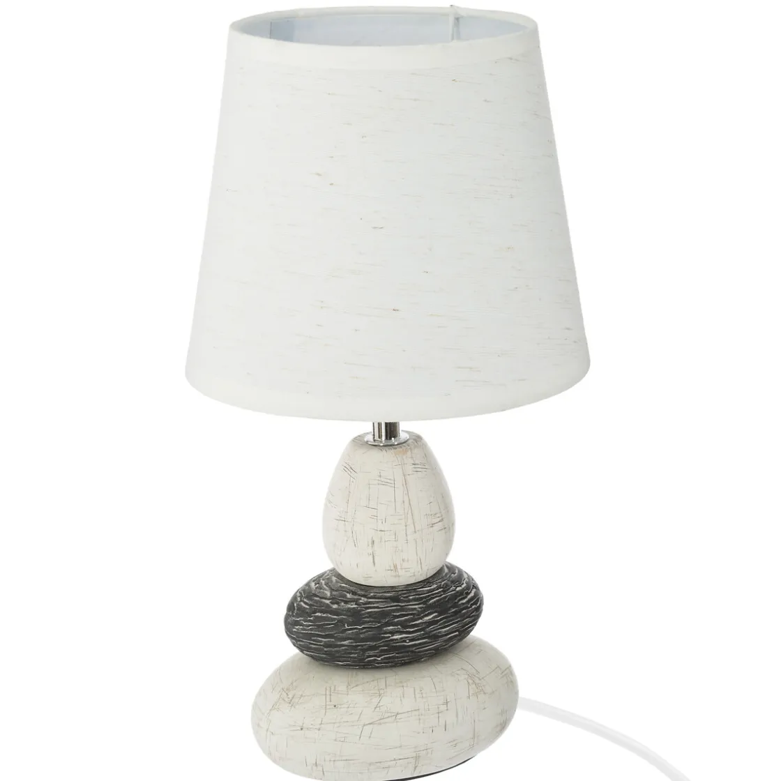 atmosphera Lámparas De Mesa>Lámpara De Mesa Clary 3 Piedras 33Cm