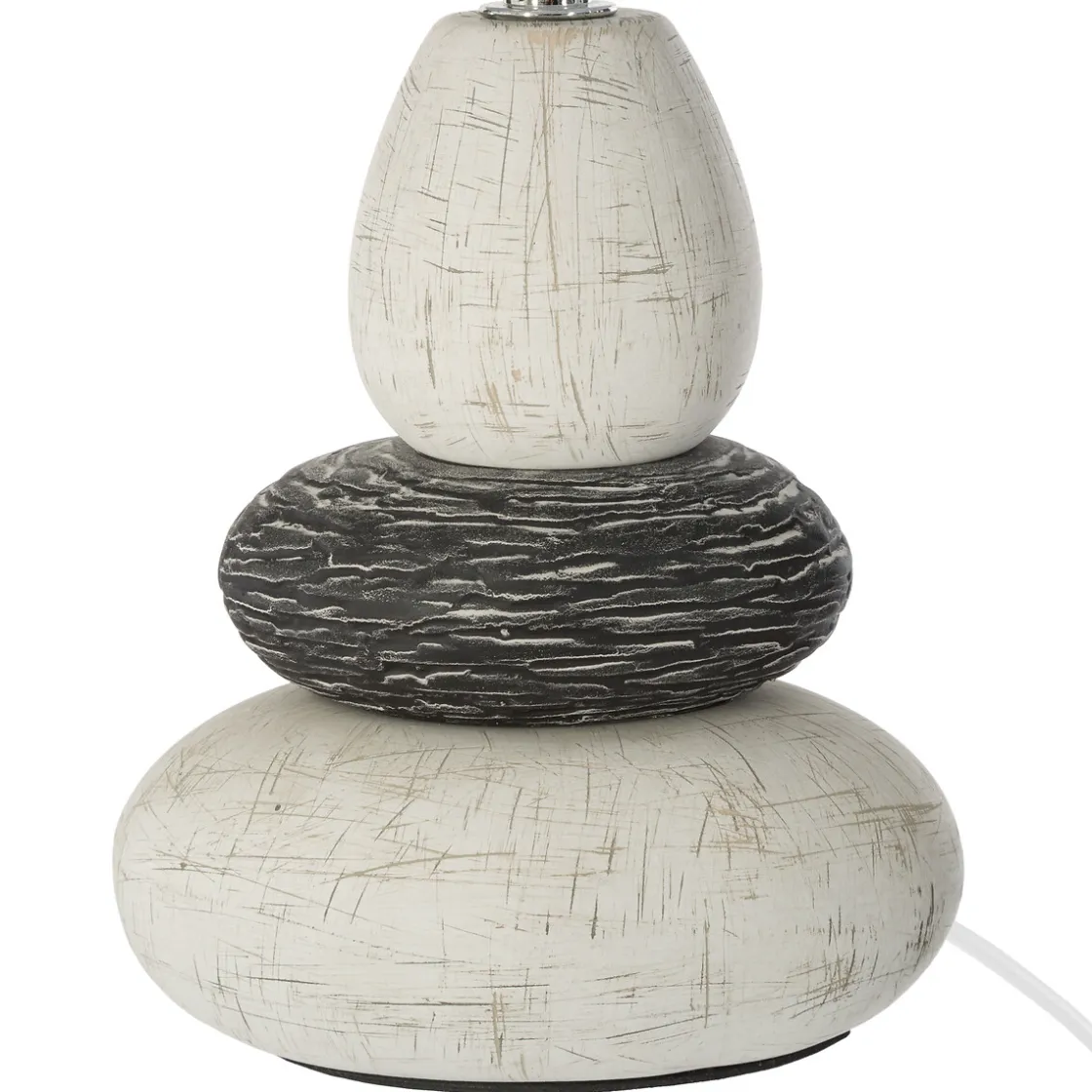 atmosphera Lámparas De Mesa>Lámpara De Mesa Clary 3 Piedras 33Cm