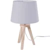 atmosphera4kids Iluminación>Lámpara De Mesa Gris Mdf 31x18.5Cm